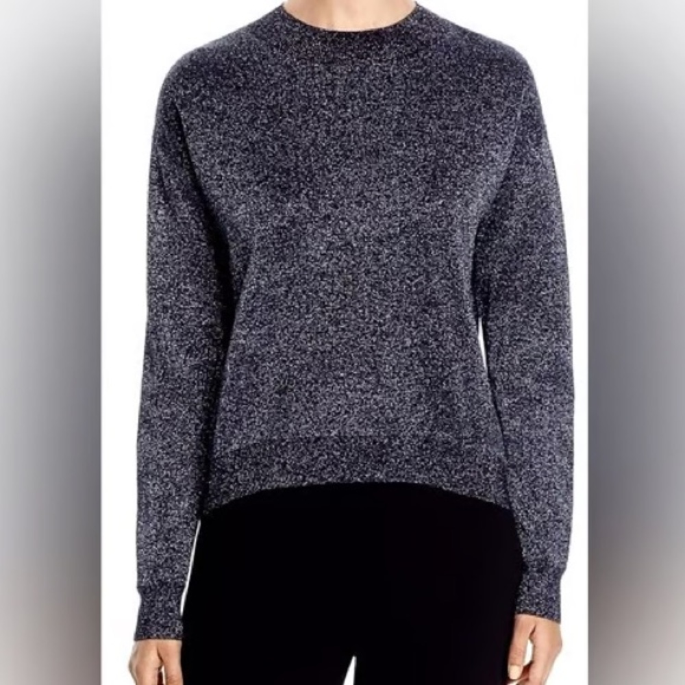 NWOT Hugo Boss Women Sweater Merino gray METALLIC SPARKLE great for holidays